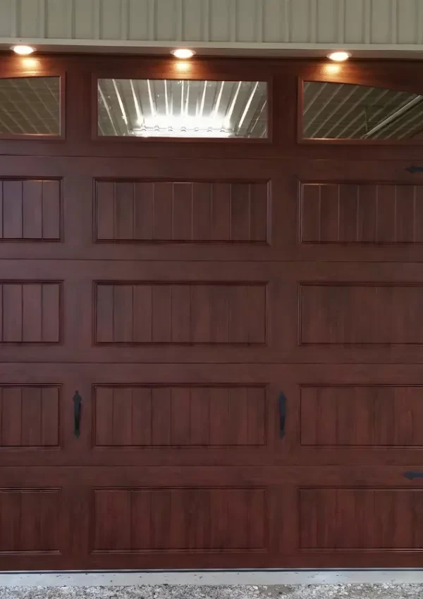 Blinking red garage door sensor lights indicating alignment problem Austin TX